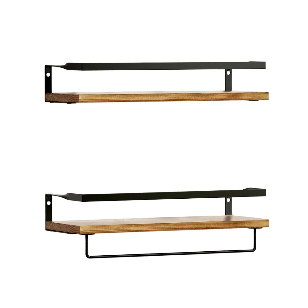 Artiss Floating Wall Shelf Set of 2 - Home & Garden > Storage - Rivercity House & Home Co. (ABN 18 642 972 209) - Affordable Modern Furniture Australia