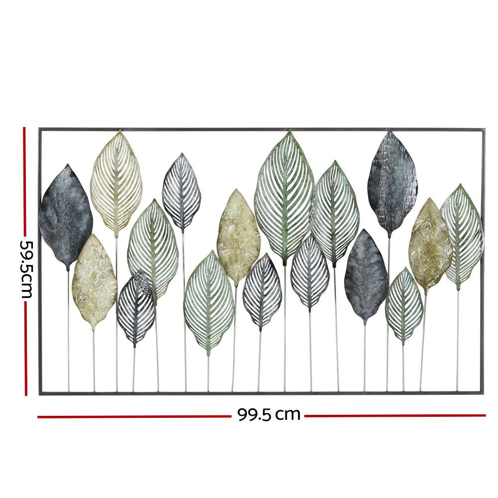 Metal Wall Art Hanging Sculpture Leaf Framed - Appliances > Appliances Others - Rivercity House & Home Co. (ABN 18 642 972 209) - Affordable Modern Furniture Australia