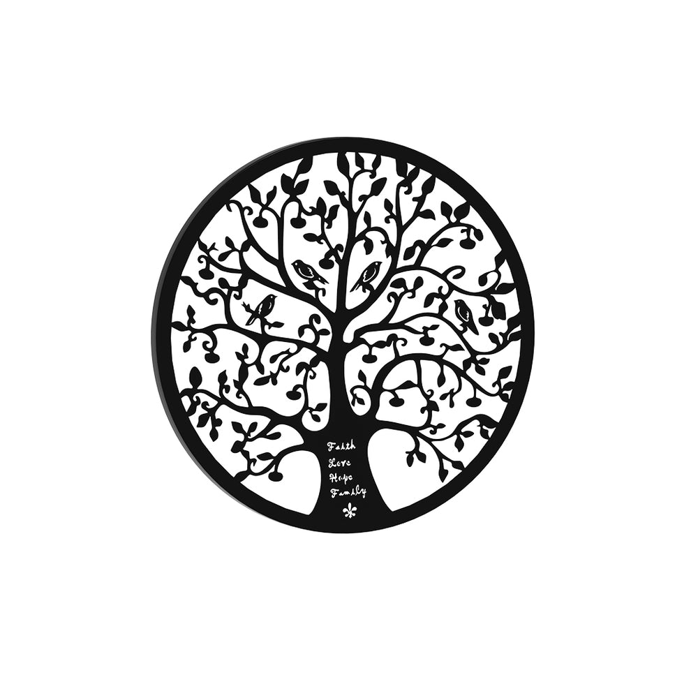 Hanging Tree Of Life Metal Wall Art Black - Home & Garden > Decor - Rivercity House & Home Co. (ABN 18 642 972 209) - Affordable Modern Furniture Australia