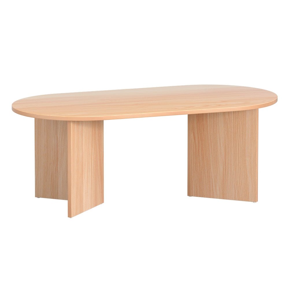 Oval Coffee Table 110CM - Furniture > Living Room - Rivercity House & Home Co. (ABN 18 642 972 209) - Affordable Modern Furniture Australia