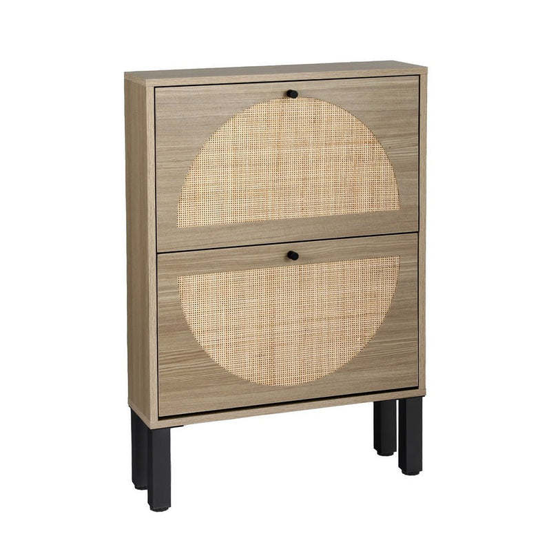 Rattan Shoe Cabinet 2 Drawers - Home & Garden > Storage - Rivercity House & Home Co. (ABN 18 642 972 209) - Affordable Modern Furniture Australia