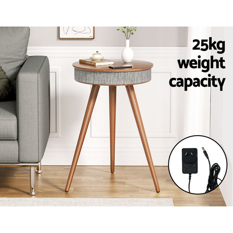 Smart Coffee Side Table Wireless Charging Bluetooth Speaker - Furniture > Living Room - Rivercity House & Home Co. (ABN 18 642 972 209) - Affordable Modern Furniture Australia