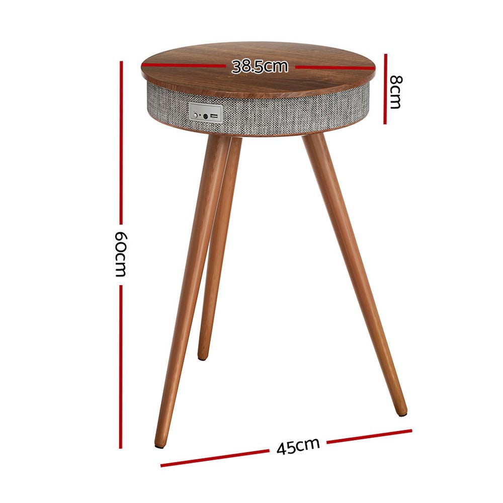 Smart Coffee Side Table Wireless Charging Bluetooth Speaker - Furniture > Living Room - Rivercity House & Home Co. (ABN 18 642 972 209) - Affordable Modern Furniture Australia