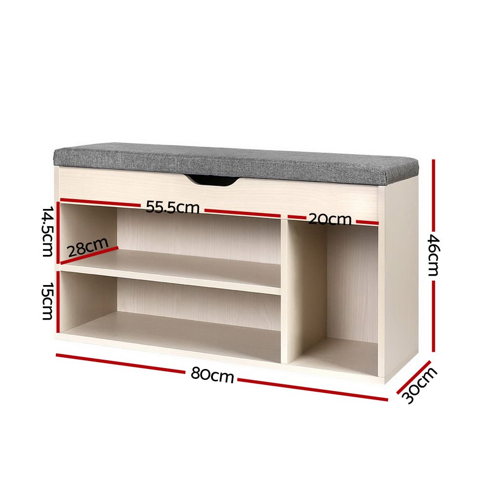 Wooden Shoe Organiser - Natural - Furniture > Living Room - Rivercity House & Home Co. (ABN 18 642 972 209) - Affordable Modern Furniture Australia