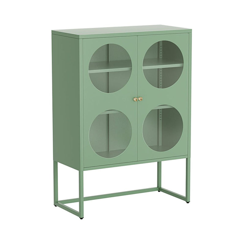 Ella Buffet Sideboard Metal Locker Display Cabinet Green - Furniture > Living Room - Rivercity House & Home Co. (ABN 18 642 972 209) - Affordable Modern Furniture Australia
