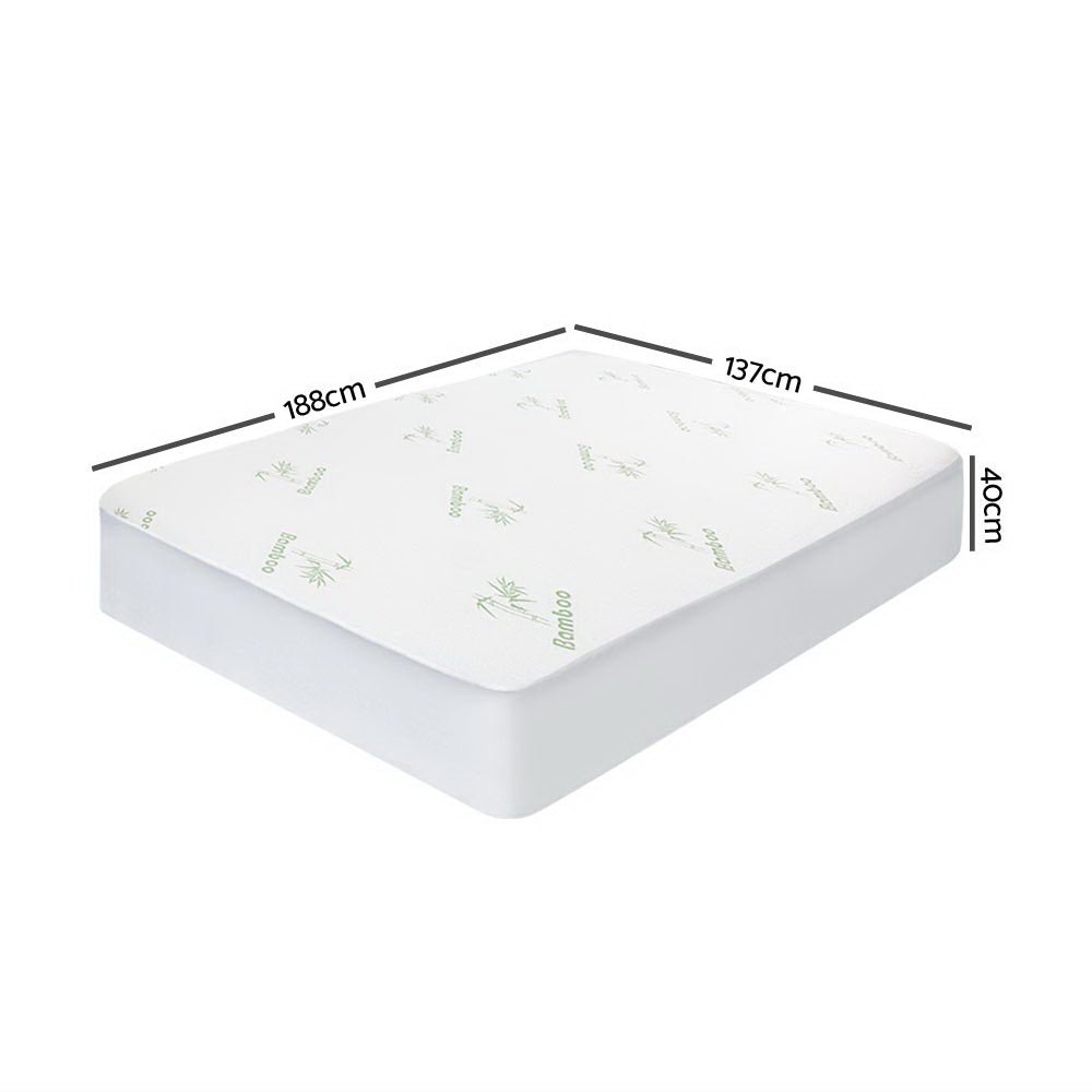 Bamboo Mattress Protector Double - Rivercity House & Home Co. (ABN 18 642 972 209) - Affordable Modern Furniture Australia