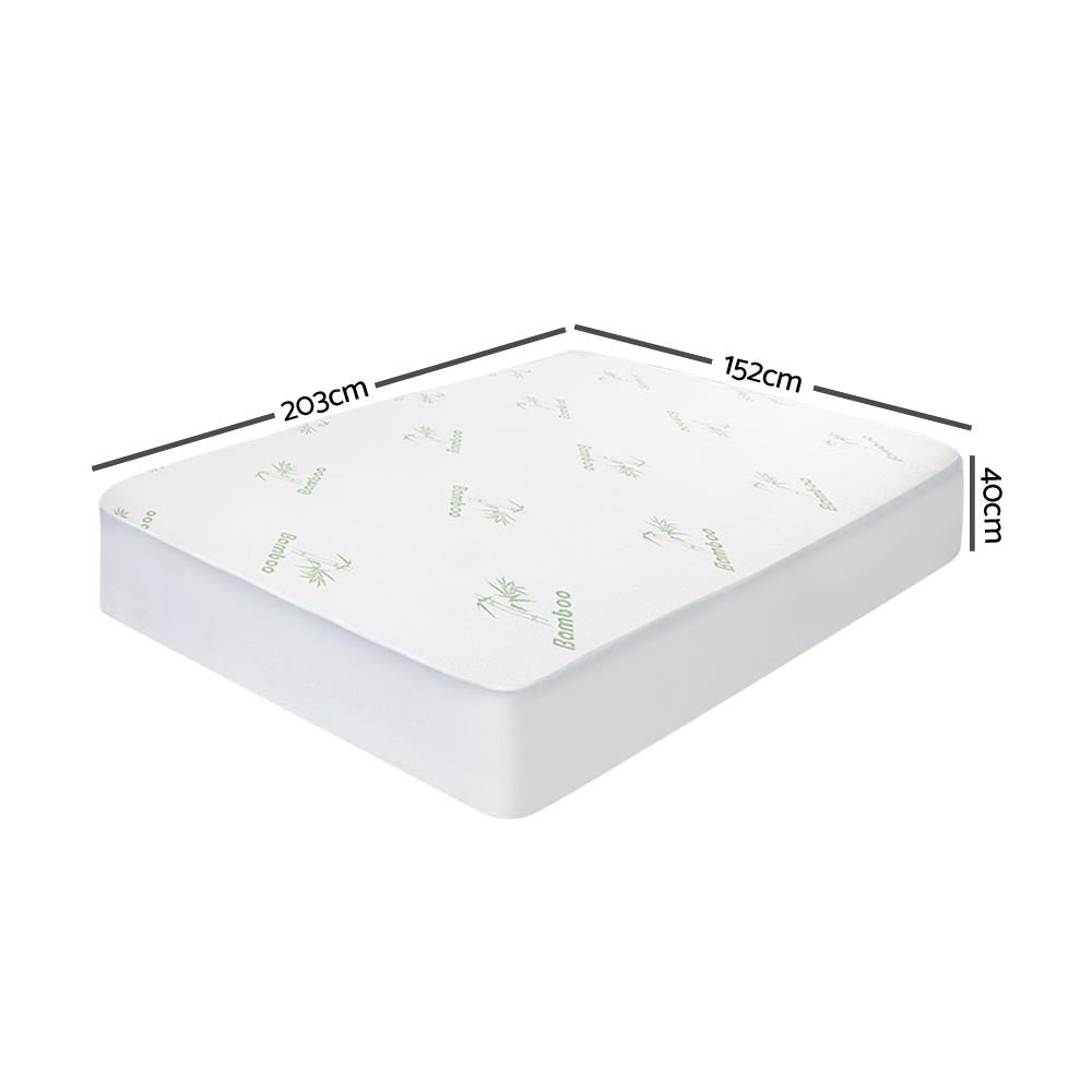 Bamboo Mattress Protector Queen - Rivercity House & Home Co. (ABN 18 642 972 209) - Affordable Modern Furniture Australia