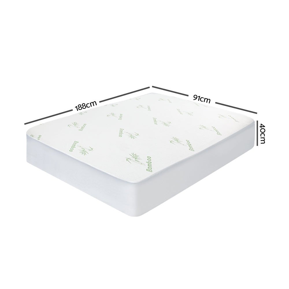 Bamboo Mattress Protector Small - Rivercity House & Home Co. (ABN 18 642 972 209) - Affordable Modern Furniture Australia