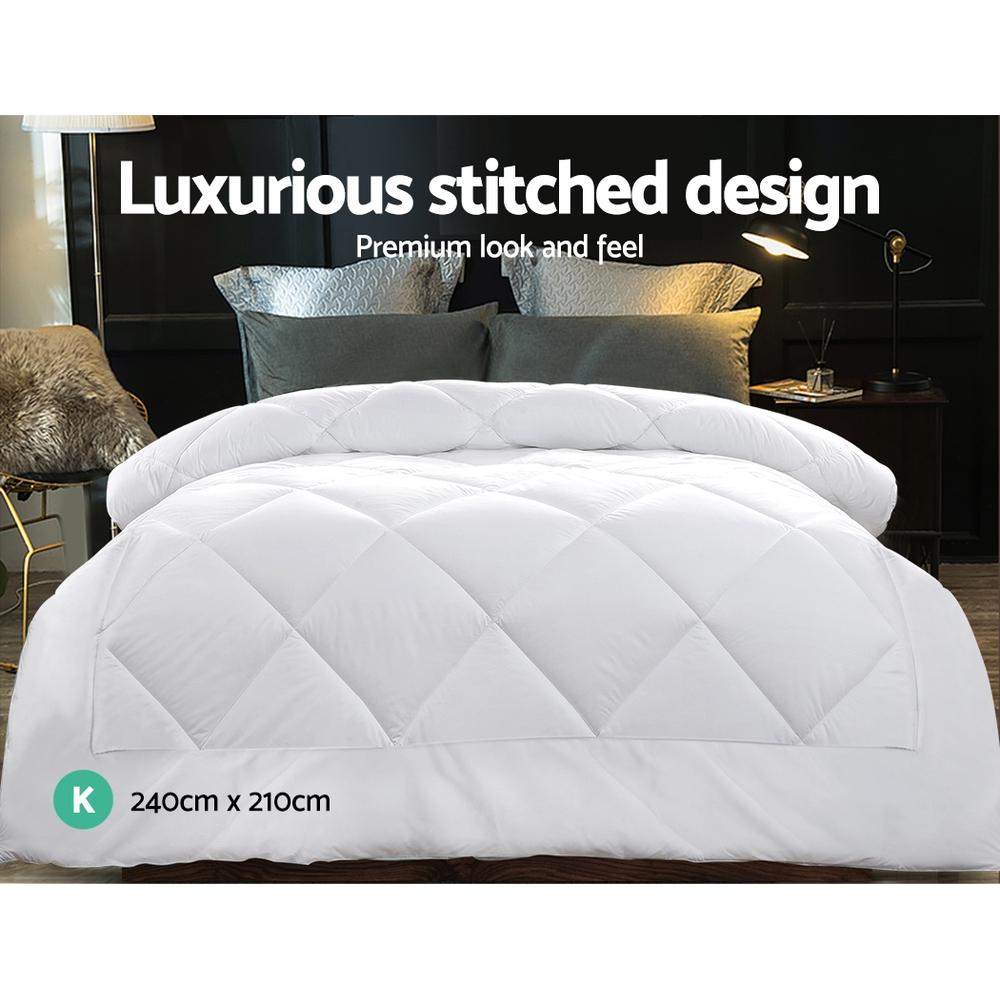 Bamboo Microfibre Quilt Duvet Cover Doona King - Rivercity House & Home Co. (ABN 18 642 972 209) - Affordable Modern Furniture Australia