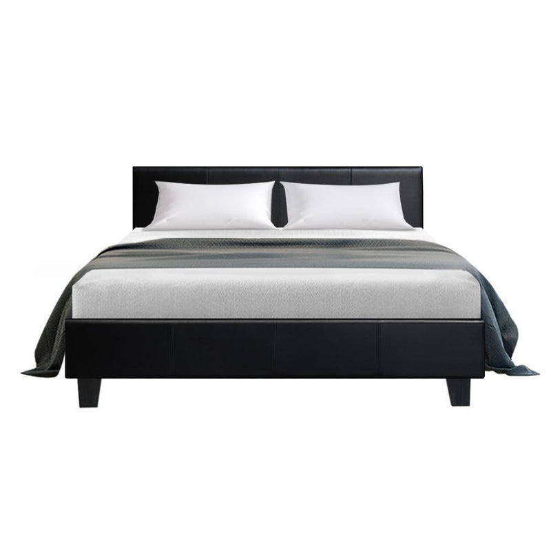 Coogee Double Bed Frame Black - Rivercity House & Home Co. (ABN 18 642 972 209) - Affordable Modern Furniture Australia