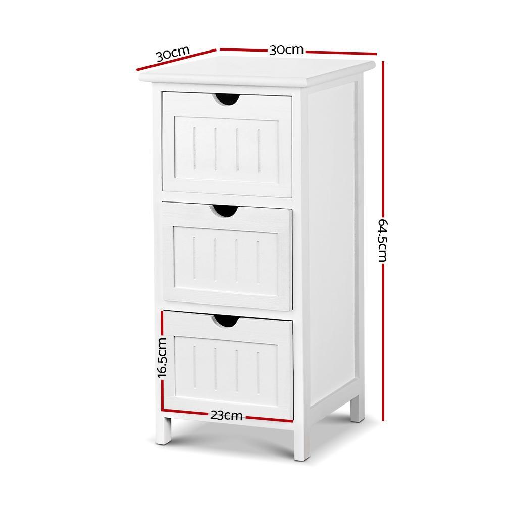Bedside Table - White - Rivercity House & Home Co. (ABN 18 642 972 209) - Affordable Modern Furniture Australia