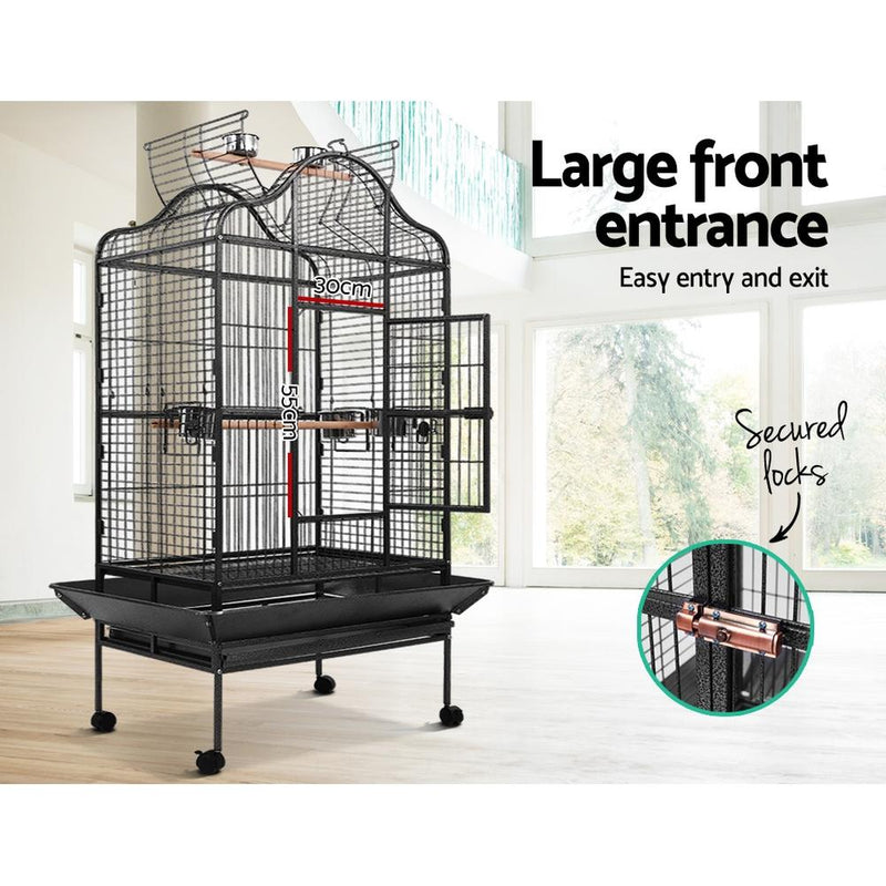 Bird Cage Pet Cages Aviary 168CM Large Travel Stand Budgie Parrot Toys - Pet Care - Rivercity House & Home Co. (ABN 18 642 972 209) - Affordable Modern Furniture Australia