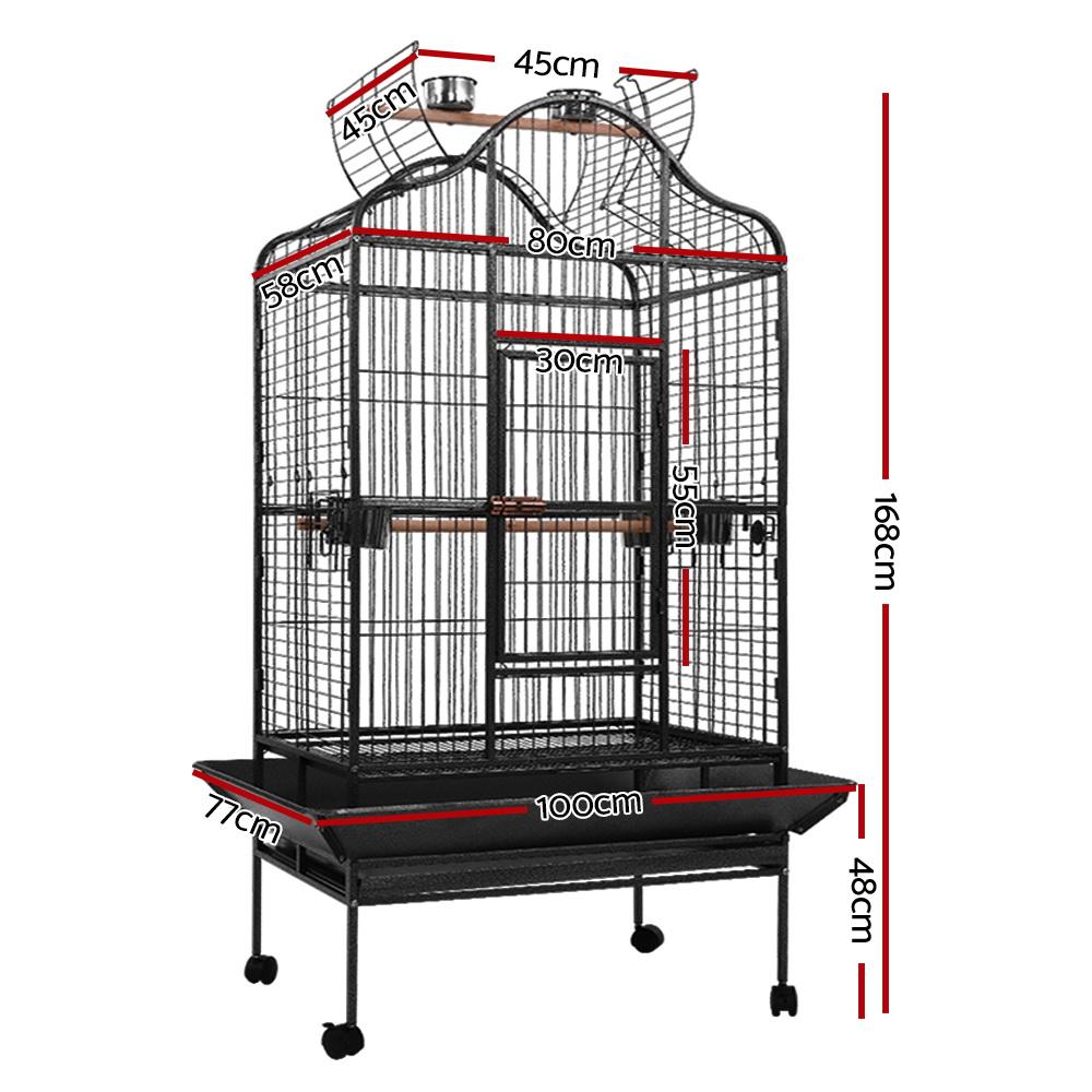 Bird Cage Pet Cages Aviary 168CM Large Travel Stand Budgie Parrot Toys - Pet Care - Rivercity House & Home Co. (ABN 18 642 972 209) - Affordable Modern Furniture Australia