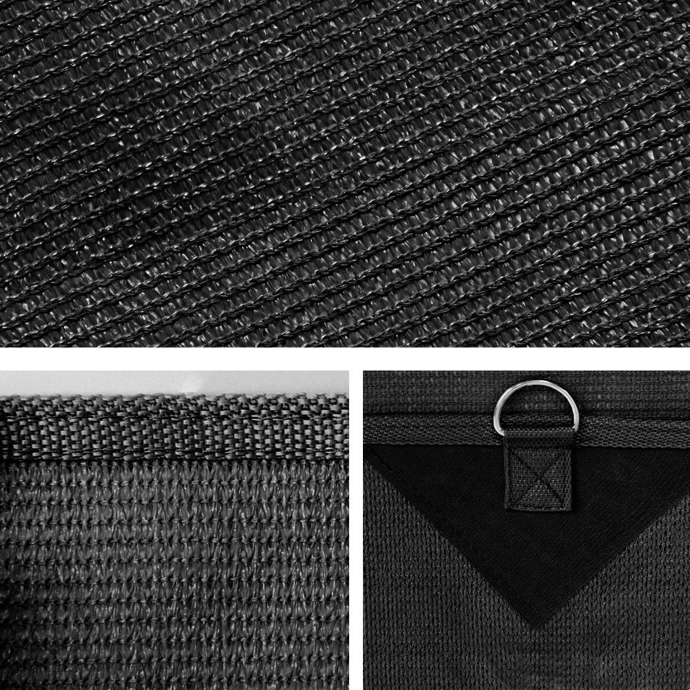 Black Caravan Privacy Screen 1.95 x 2.2M End Wall or Side Sun Shade Roll Out - Outdoor > Camping - Rivercity House & Home Co. (ABN 18 642 972 209) - Affordable Modern Furniture Australia