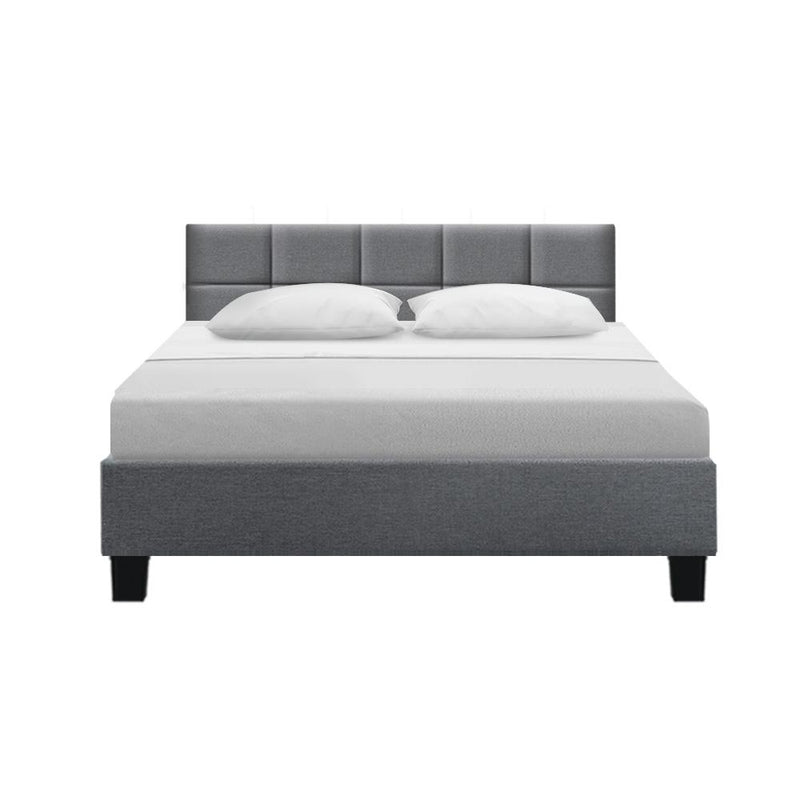 Bondi Queen Bed Frame Grey - Rivercity House & Home Co. (ABN 18 642 972 209) - Affordable Modern Furniture Australia