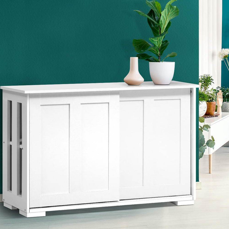 Buffet Sideboard Cabinet White Doors - Rivercity House & Home Co. (ABN 18 642 972 209) - Affordable Modern Furniture Australia