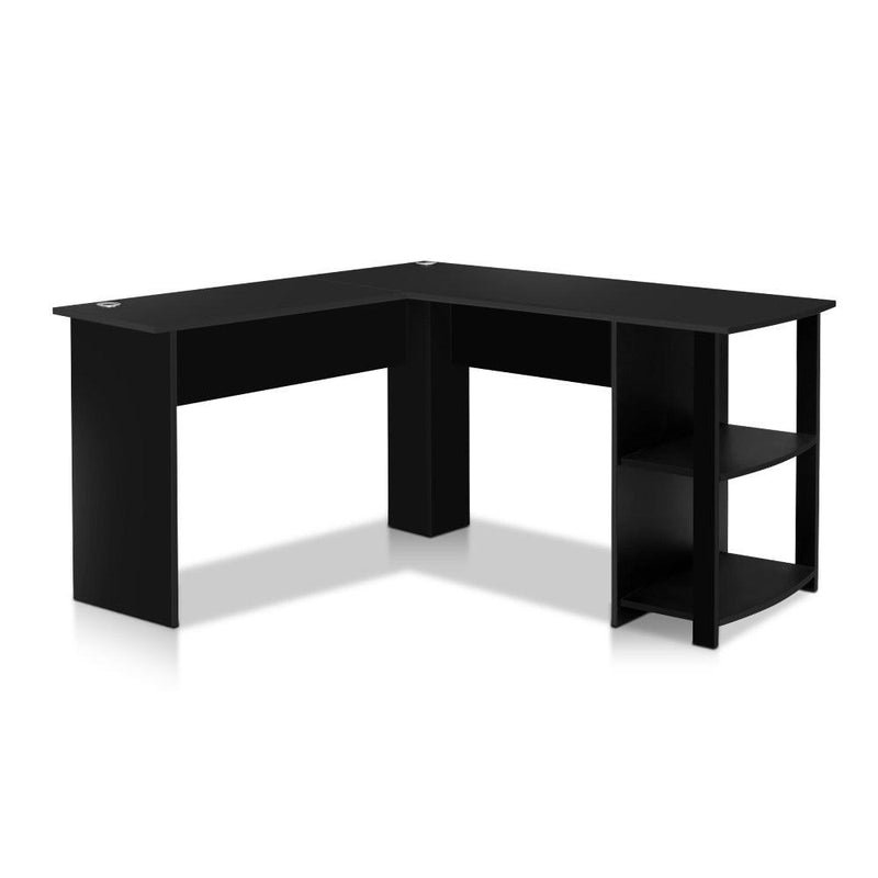 Bulimba L-Shape Corner Desk (Black) - Furniture - Rivercity House & Home Co. (ABN 18 642 972 209) - Affordable Modern Furniture Australia