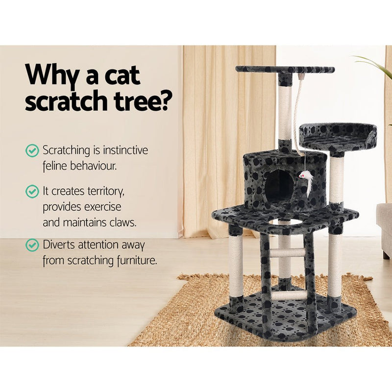 Cat Tree 120cm Trees Scratching Post Scratcher Tower Condo House Furniture Wood 120cm - Pet Care > Cat Supplies - Rivercity House & Home Co. (ABN 18 642 972 209) - Affordable Modern Furniture Australia