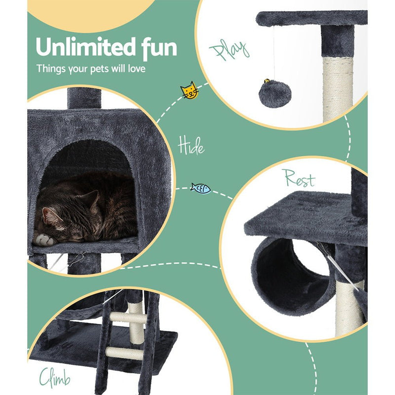 Cat Tree Scratching Post Tower Scratcher Condo Bed 144cm - Pet Care > Cat Supplies - Rivercity House & Home Co. (ABN 18 642 972 209) - Affordable Modern Furniture Australia