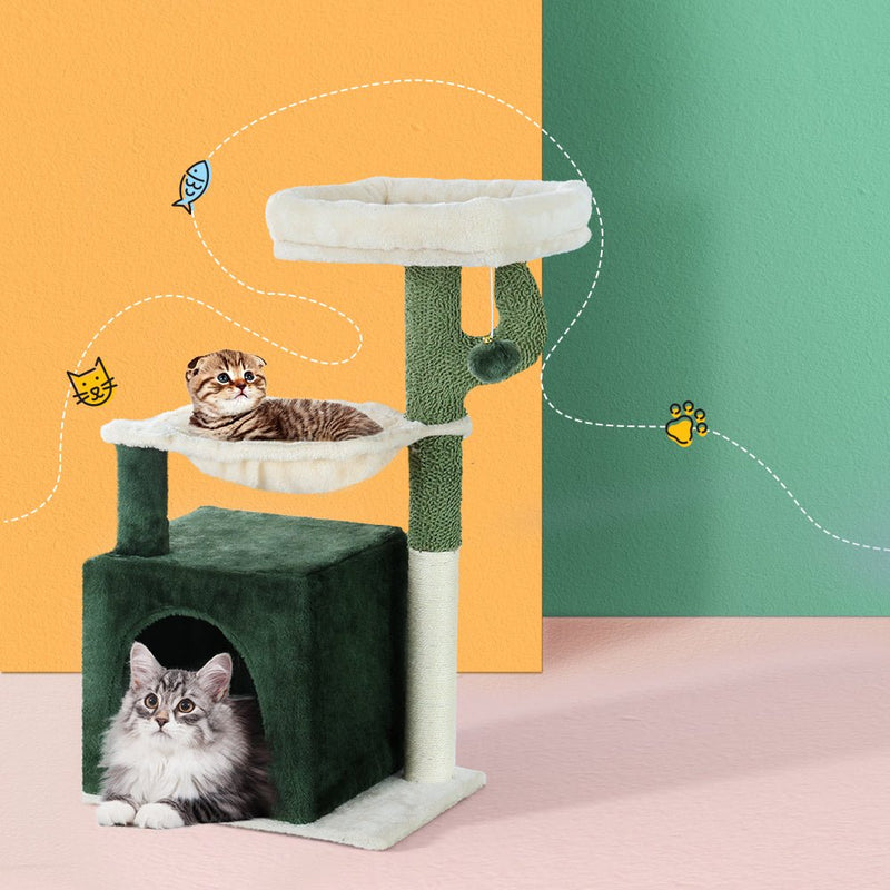 Cat Tree Tower Scratching Post Scratcher Wood Condo Bed Toys House 78cm - Pet Care > Cat Supplies - Rivercity House & Home Co. (ABN 18 642 972 209) - Affordable Modern Furniture Australia