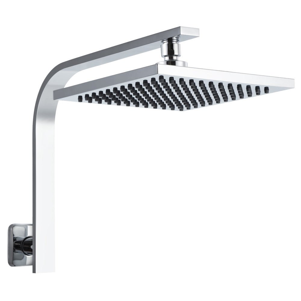 Cefito 8'' Rain Shower Head Wall Arm Square High Pressure Chrome - Home & Garden > Bathroom Accessories - Rivercity House & Home Co. (ABN 18 642 972 209) - Affordable Modern Furniture Australia