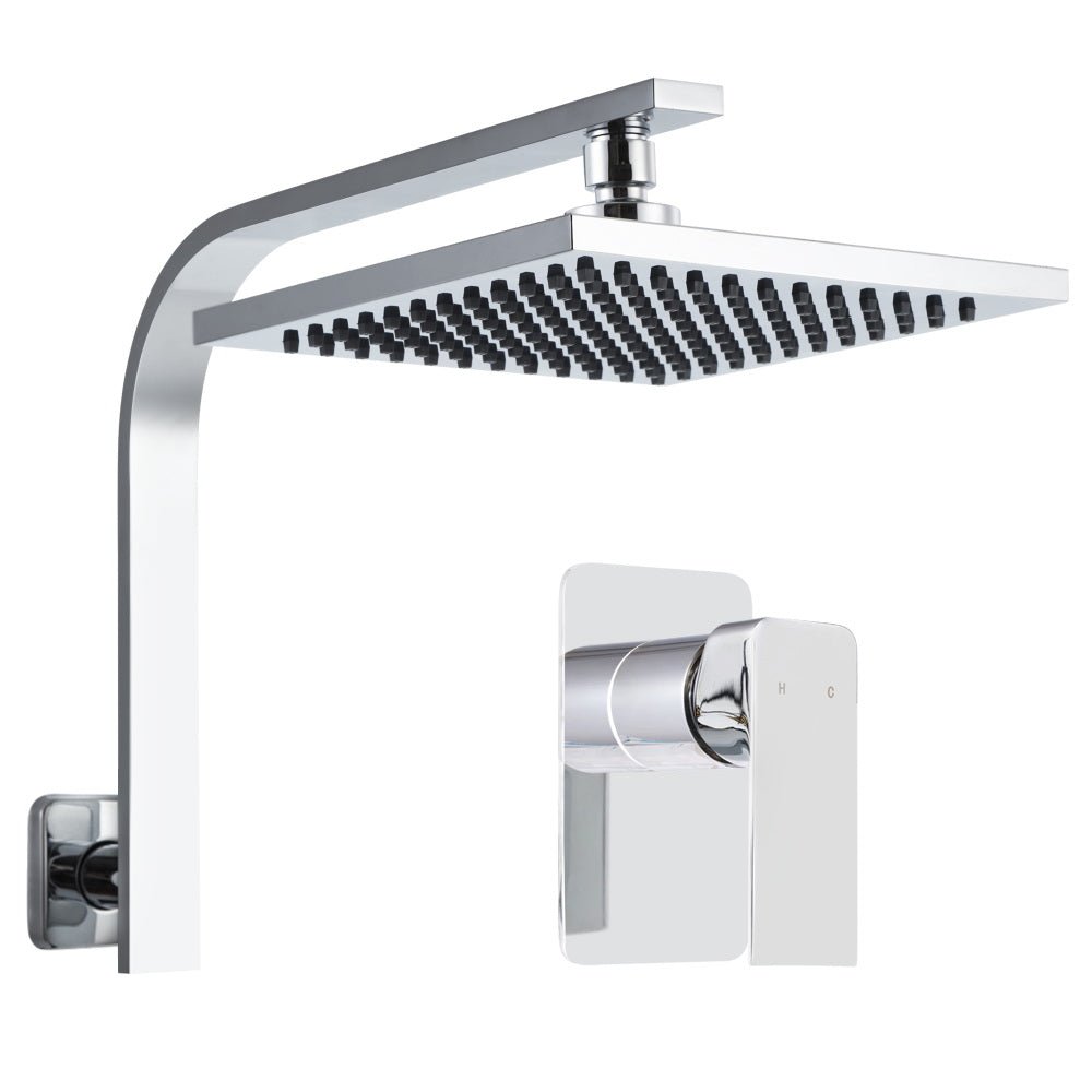 Cefito 8'' Rain Shower Head Wall Arm Square High Pressure Mixer Tap Chrome - Home & Garden > Bathroom Accessories - Rivercity House & Home Co. (ABN 18 642 972 209) - Affordable Modern Furniture Australia