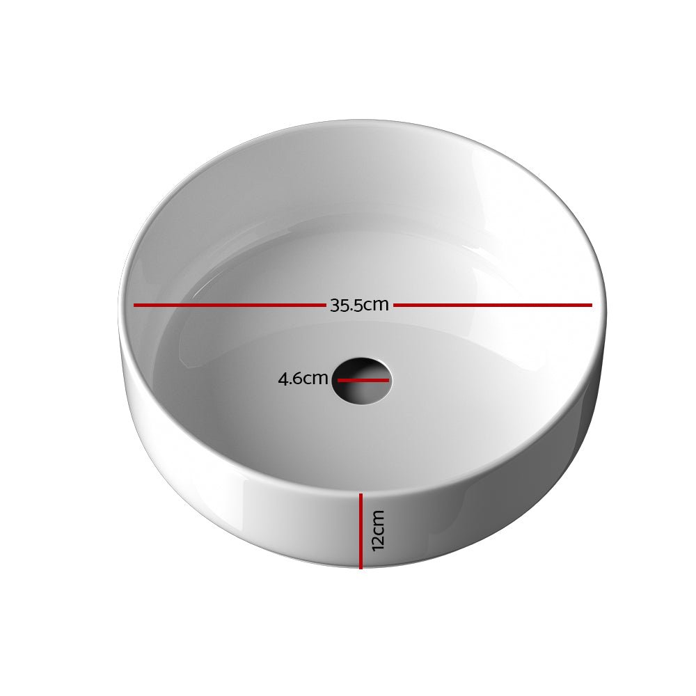Cefito Bathroom Basin Ceramic Vanity Sink Hand Wash Bowl 35x12cm - Home & Garden > DIY - Rivercity House & Home Co. (ABN 18 642 972 209) - Affordable Modern Furniture Australia