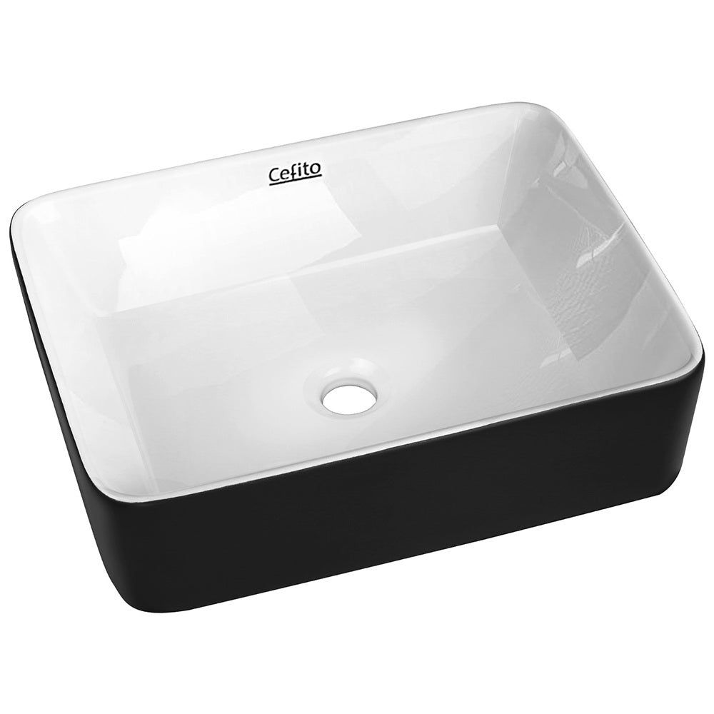 Cefito Bathroom Basin Ceramic Vanity Sink Hand Wash Bowl 48x37cm - Home & Garden > Bathroom Accessories - Rivercity House & Home Co. (ABN 18 642 972 209) - Affordable Modern Furniture Australia