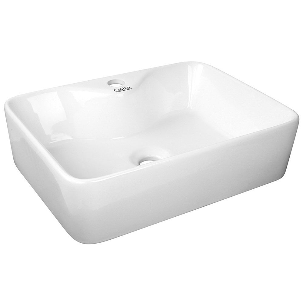 Cefito Bathroom Basin Ceramic Vanity Sink Hand Wash Bowl 48x38cm - Home & Garden > DIY - Rivercity House & Home Co. (ABN 18 642 972 209) - Affordable Modern Furniture Australia