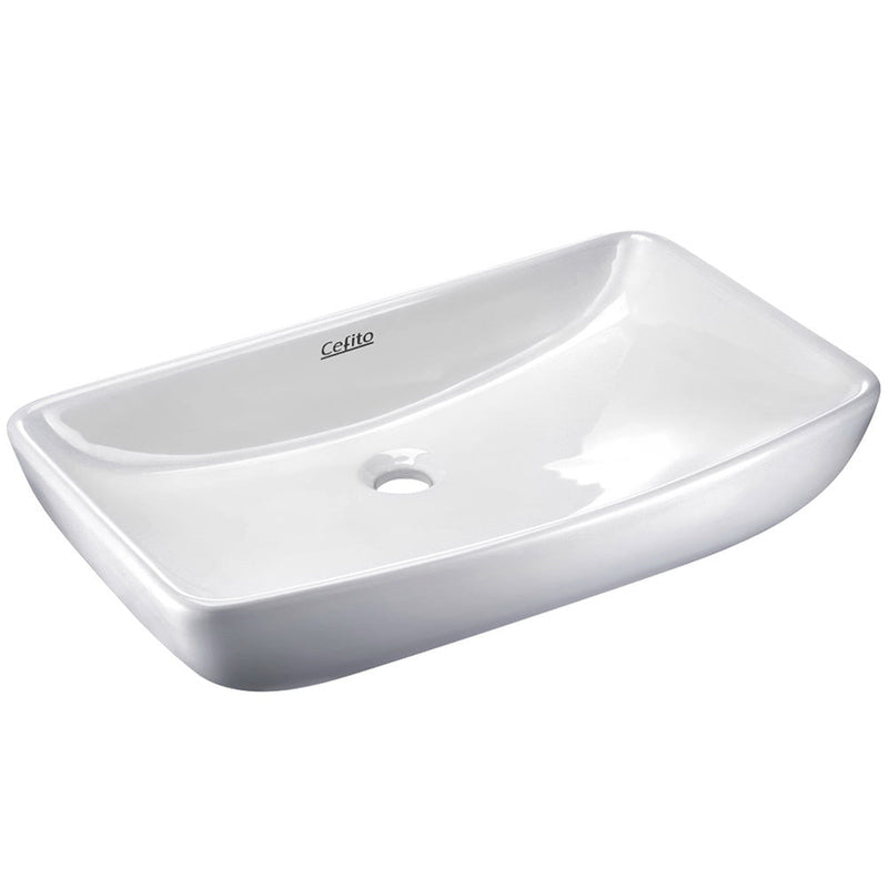 Cefito Bathroom Basin Ceramic Vanity Sink Hand Wash Bowl 60x38cm - Home & Garden > DIY - Rivercity House & Home Co. (ABN 18 642 972 209) - Affordable Modern Furniture Australia