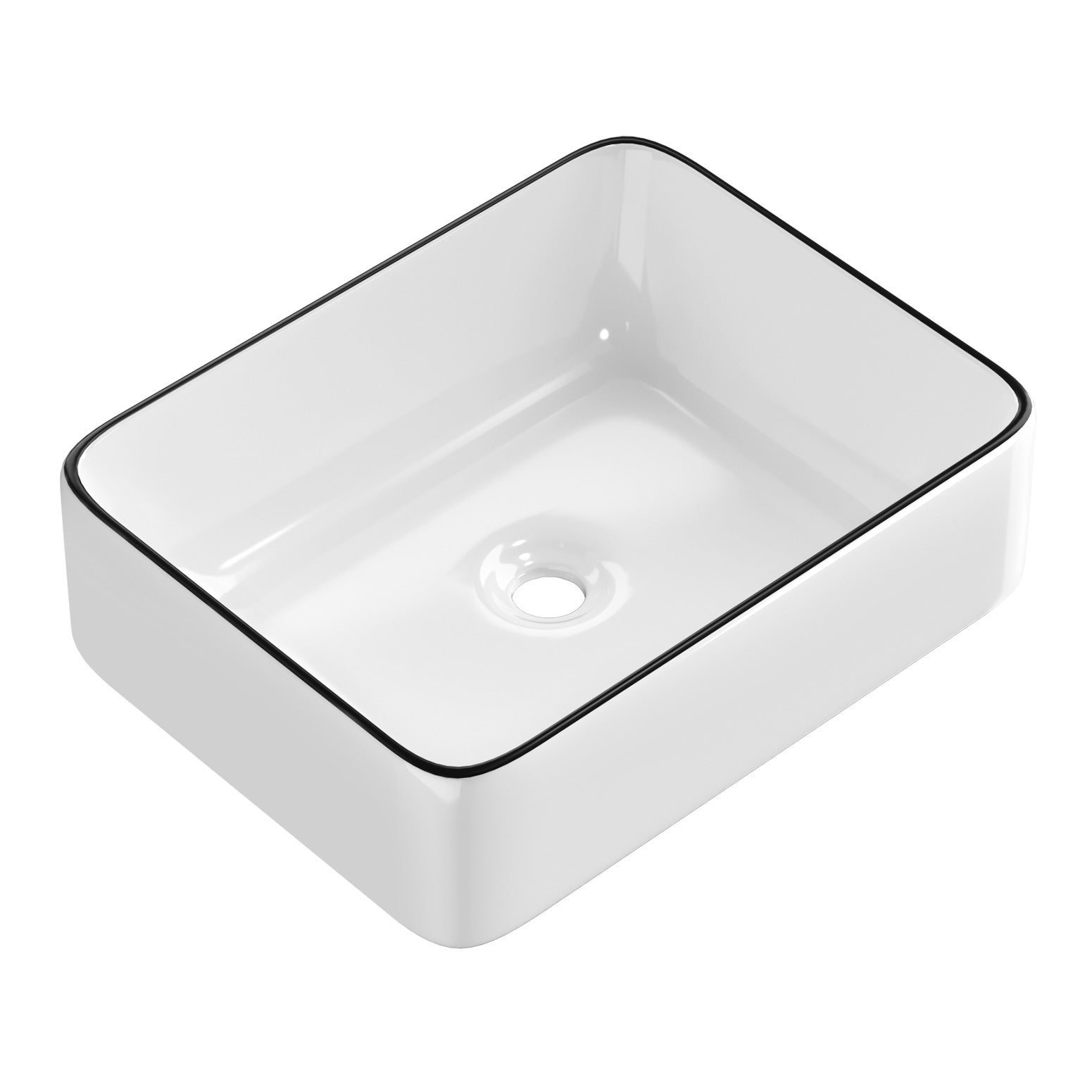 Ceramic Bathroom Basin Sink Above Counter 48x37cm - Home & Garden > DIY - Rivercity House & Home Co. (ABN 18 642 972 209) - Affordable Modern Furniture Australia