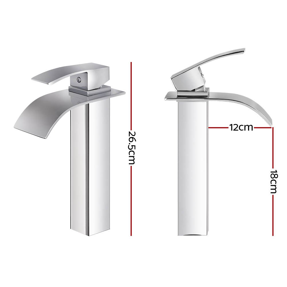 Cefito Bathroom Basin Mixer Tap Thin Tall Faucet Vanity Laundry Black - Home & Garden > DIY - Rivercity House & Home Co. (ABN 18 642 972 209) - Affordable Modern Furniture Australia