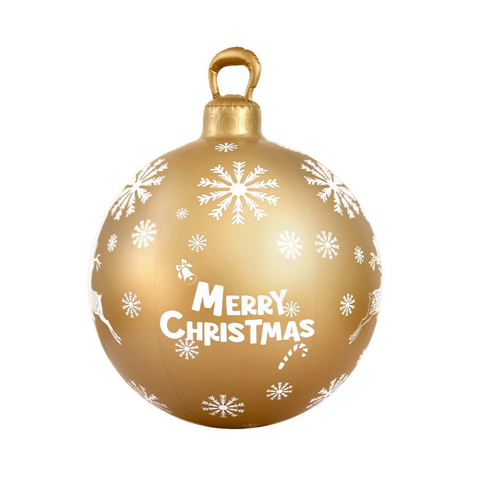 Christmas Inflatable Ball 60cm Decoration Giant Bauble Gold - Occasions > Christmas - Rivercity House & Home Co. (ABN 18 642 972 209) - Affordable Modern Furniture Australia