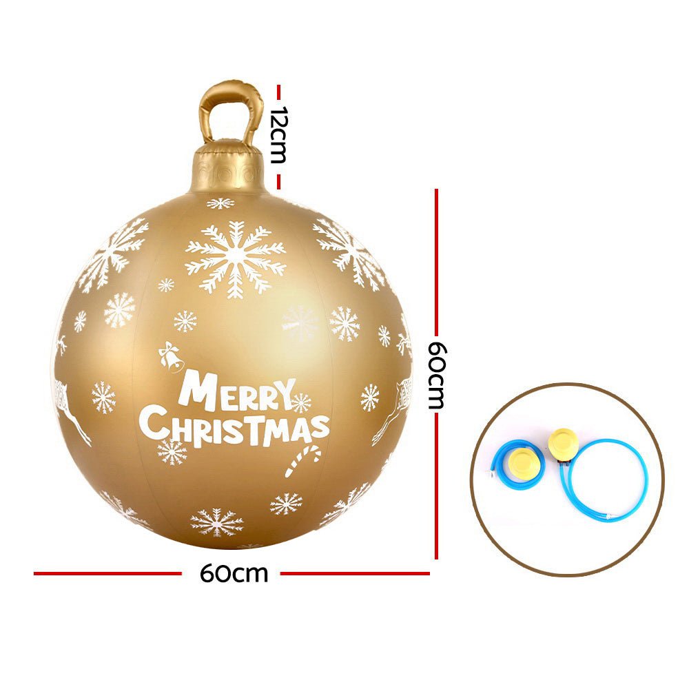 Christmas Inflatable Ball 60cm Decoration Giant Bauble Gold - Occasions > Christmas - Rivercity House & Home Co. (ABN 18 642 972 209) - Affordable Modern Furniture Australia