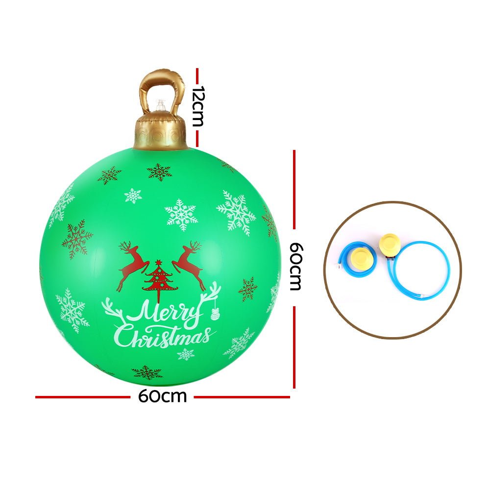 Christmas Inflatable Ball 60cm Decoration Giant Bauble Green - Occasions > Christmas - Rivercity House & Home Co. (ABN 18 642 972 209) - Affordable Modern Furniture Australia