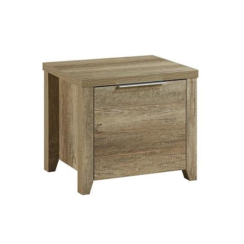 Cielo Bedside Table With Drawer Oak - Rivercity House & Home Co. (ABN 18 642 972 209) - Affordable Modern Furniture Australia