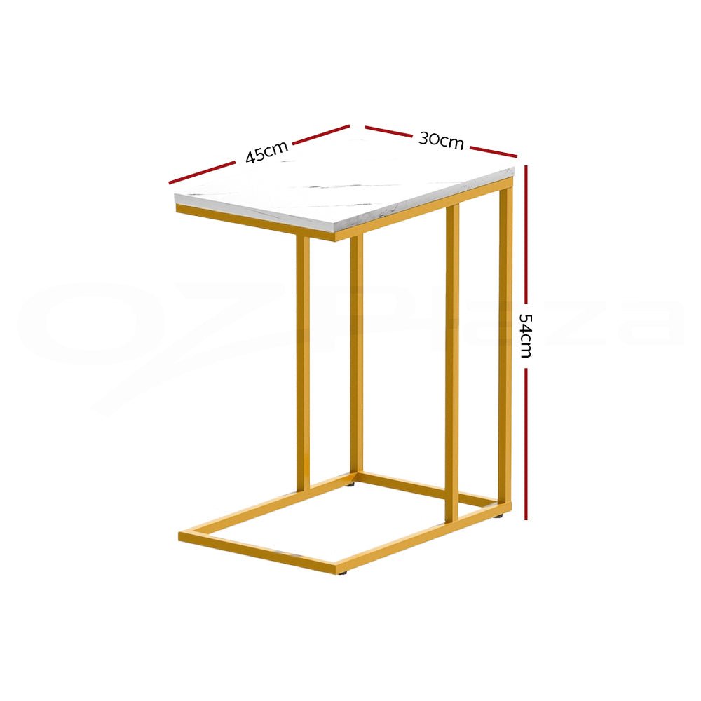 Living Room Side Table - White - Furniture > Living Room - Rivercity House & Home Co. (ABN 18 642 972 209) - Affordable Modern Furniture Australia