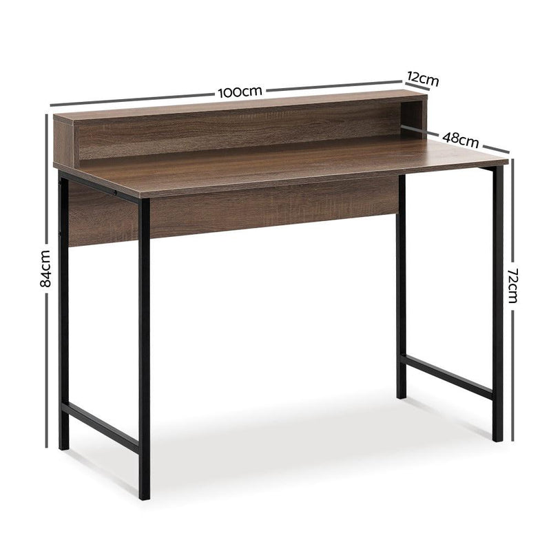 Compact Computer Desk with Shelf - Rivercity House & Home Co. (ABN 18 642 972 209) - Affordable Modern Furniture Australia