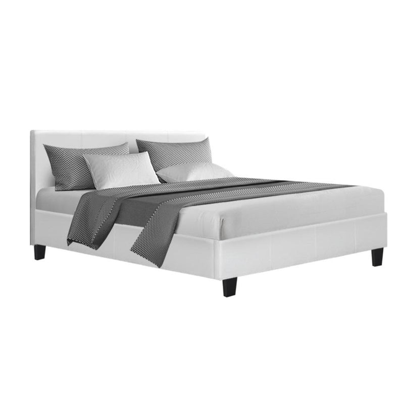 Coogee Double Bed Frame White - Rivercity House & Home Co. (ABN 18 642 972 209) - Affordable Modern Furniture Australia