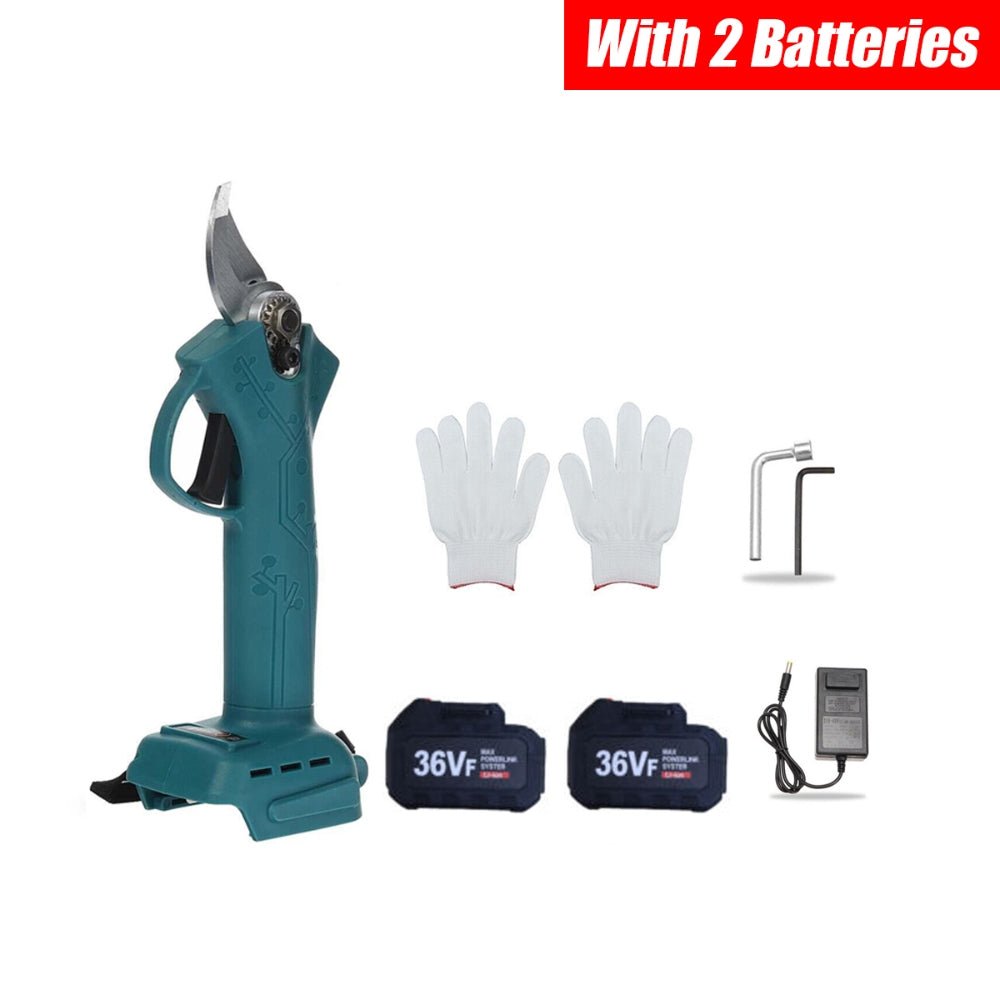Cordless Electric Pruning Shears Secateur Rechargeable Branch Cutter W/ 2 Battery - Home & Garden > Garden Tools - Rivercity House & Home Co. (ABN 18 642 972 209) - Affordable Modern Furniture Australia