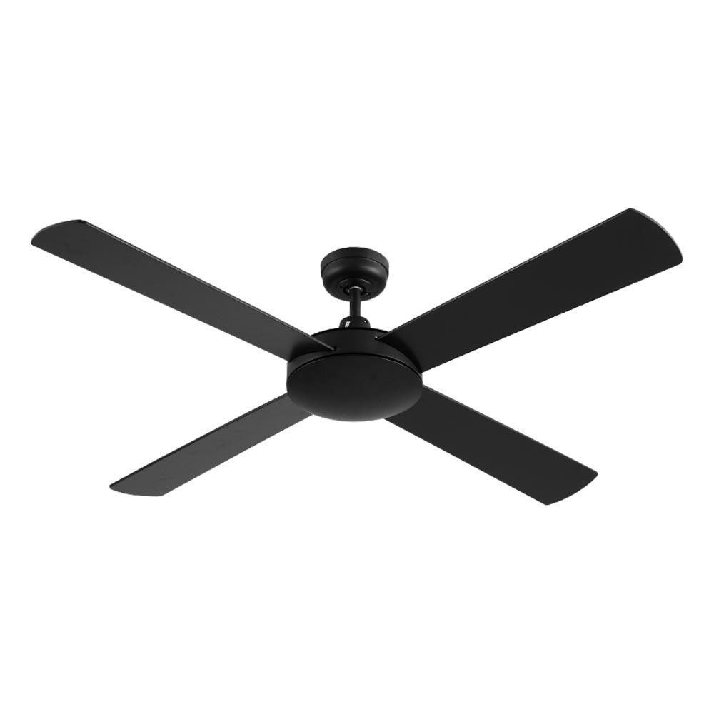 52'' Ceiling Fan w/Remote - Black - Rivercity House & Home Co. (ABN 18 642 972 209) - Affordable Modern Furniture Australia