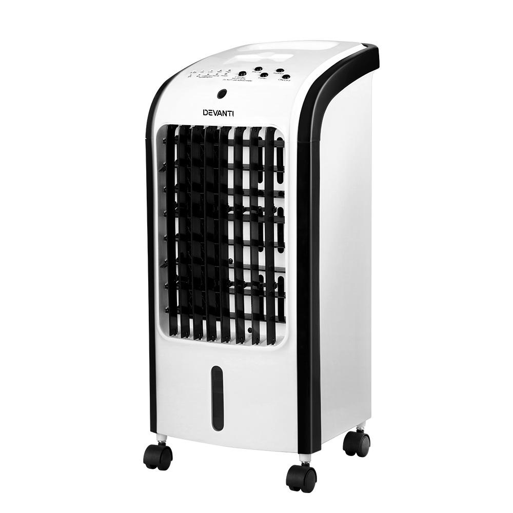 Devanti Evaporative Air Cooler Conditioner Portable 4L Cooling Fan Humidifier - Rivercity House & Home Co. (ABN 18 642 972 209) - Affordable Modern Furniture Australia