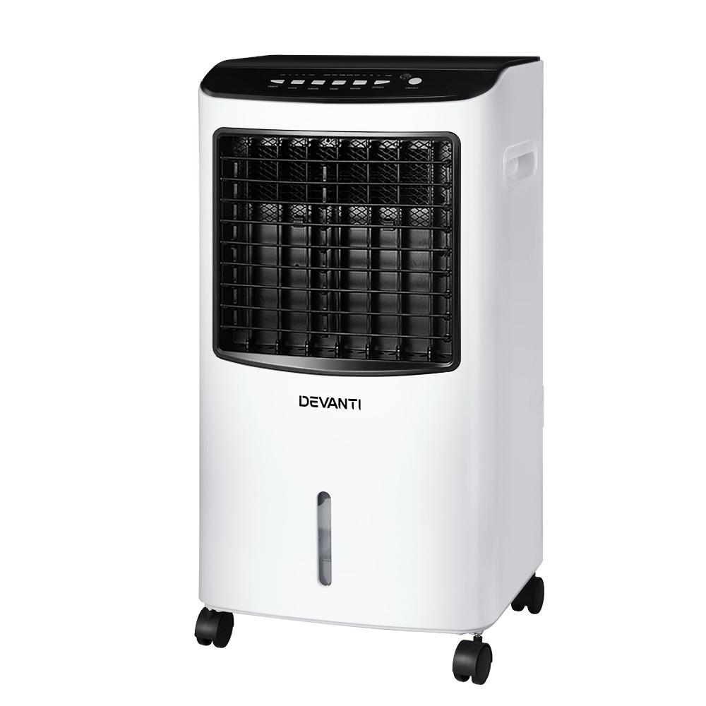 Devanti Evaporative Air Cooler Conditioner Portable 8L Cooling Fan Humidifier - Rivercity House & Home Co. (ABN 18 642 972 209) - Affordable Modern Furniture Australia