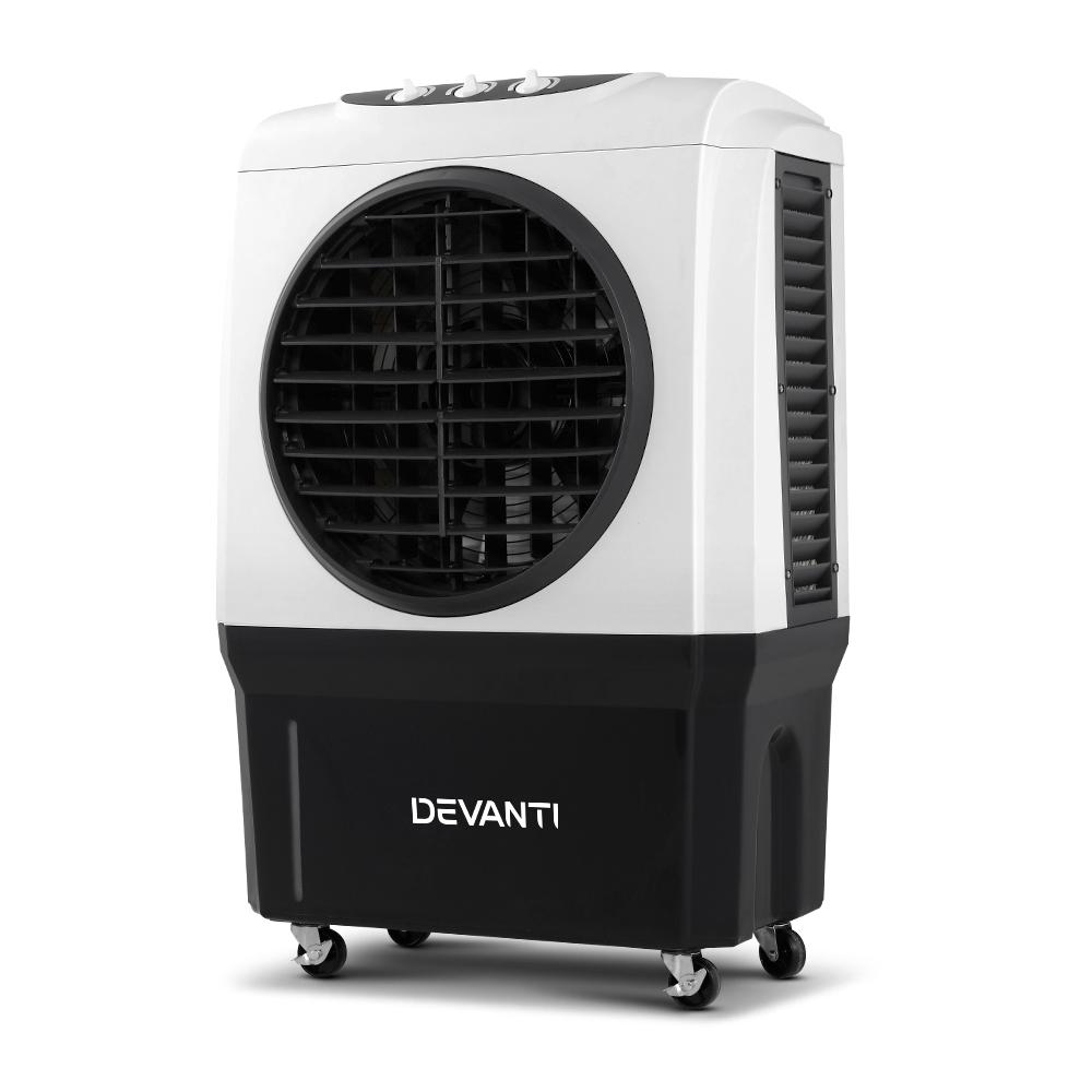 Devanti Evaporative Air Cooler Industrial Commercial Portable Water Fan Workshop - Rivercity House & Home Co. (ABN 18 642 972 209) - Affordable Modern Furniture Australia