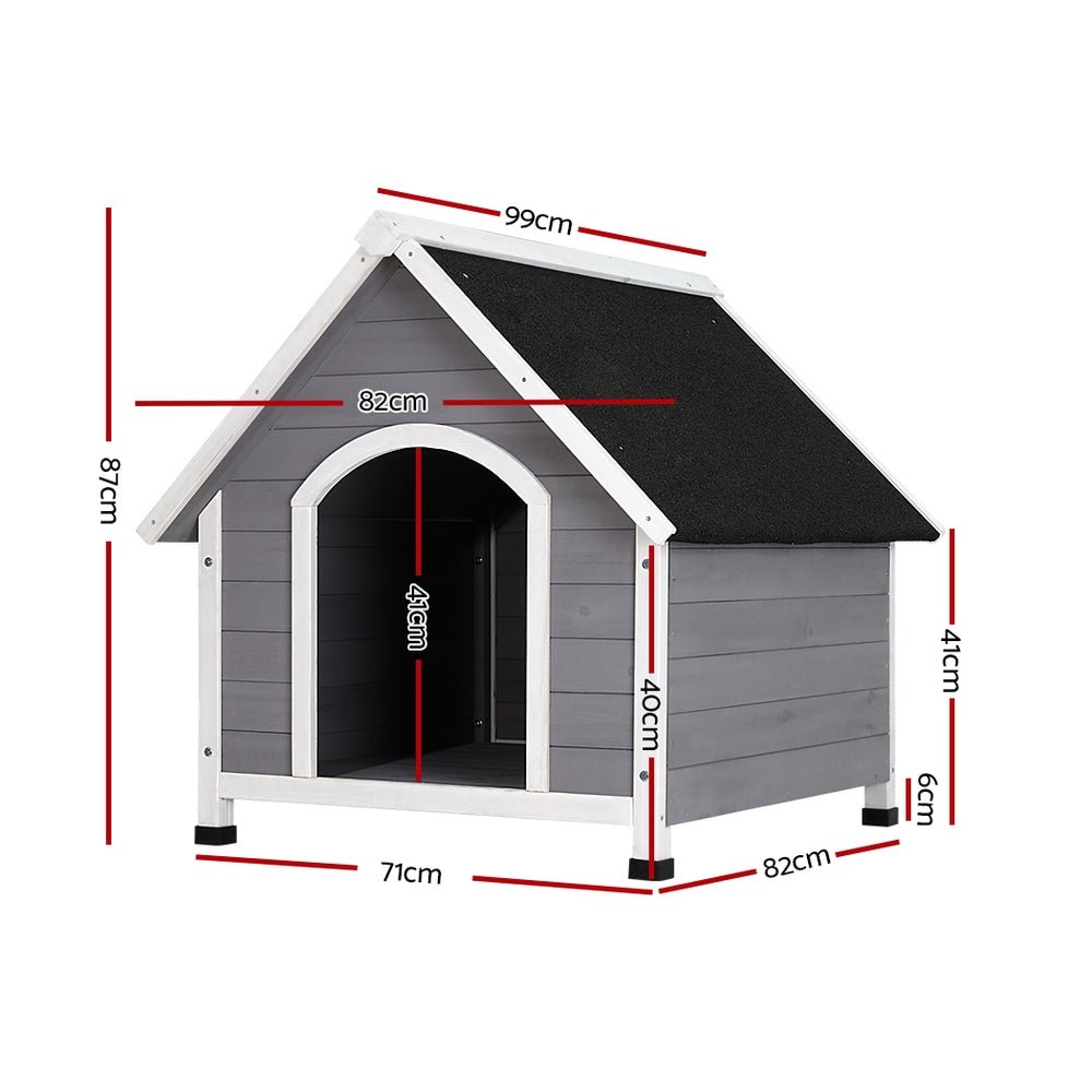 Dog Kennel Outdoor Wooden Indoor Puppy Pet House Weatherproof XL Large - Pet Care > Dog Supplies - Rivercity House & Home Co. (ABN 18 642 972 209) - Affordable Modern Furniture Australia