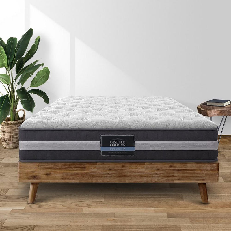 Double Size | Lotus Tight Top Pocket Spring Mattress (Medium Firm) - Rivercity House & Home Co. (ABN 18 642 972 209) - Affordable Modern Furniture Australia