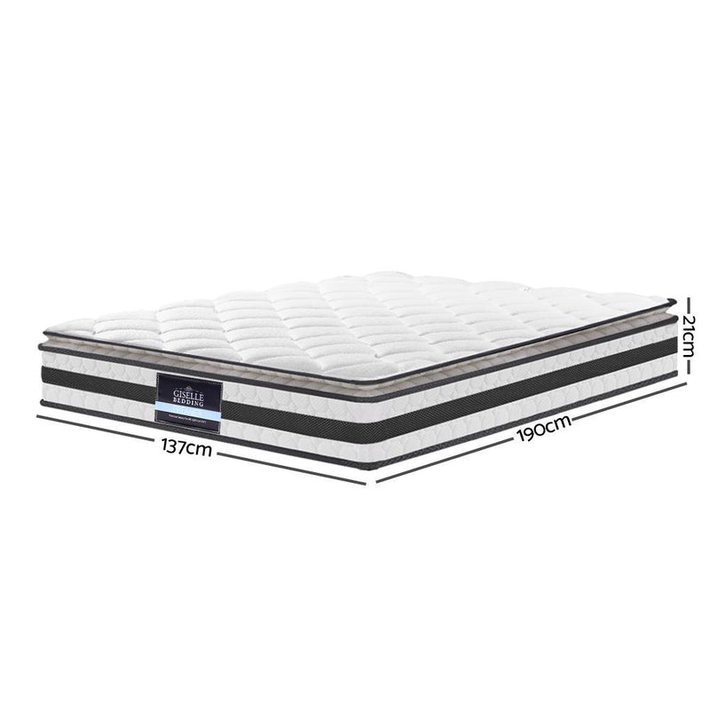 Double Size | Normay Bonnell Spring Pillow Top Mattress (Medium Firm) - Rivercity House & Home Co. (ABN 18 642 972 209) - Affordable Modern Furniture Australia