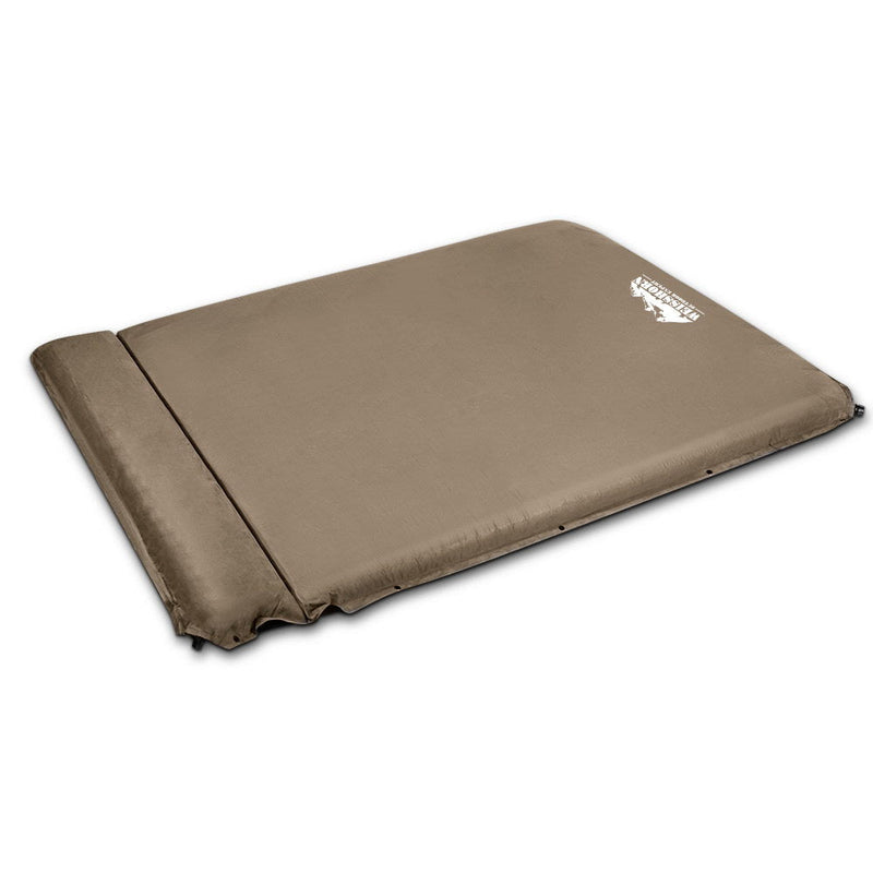 Double Size Self Inflating Mattress Mat 10CM Thick Coffee - Outdoor > Camping - Rivercity House & Home Co. (ABN 18 642 972 209) - Affordable Modern Furniture Australia