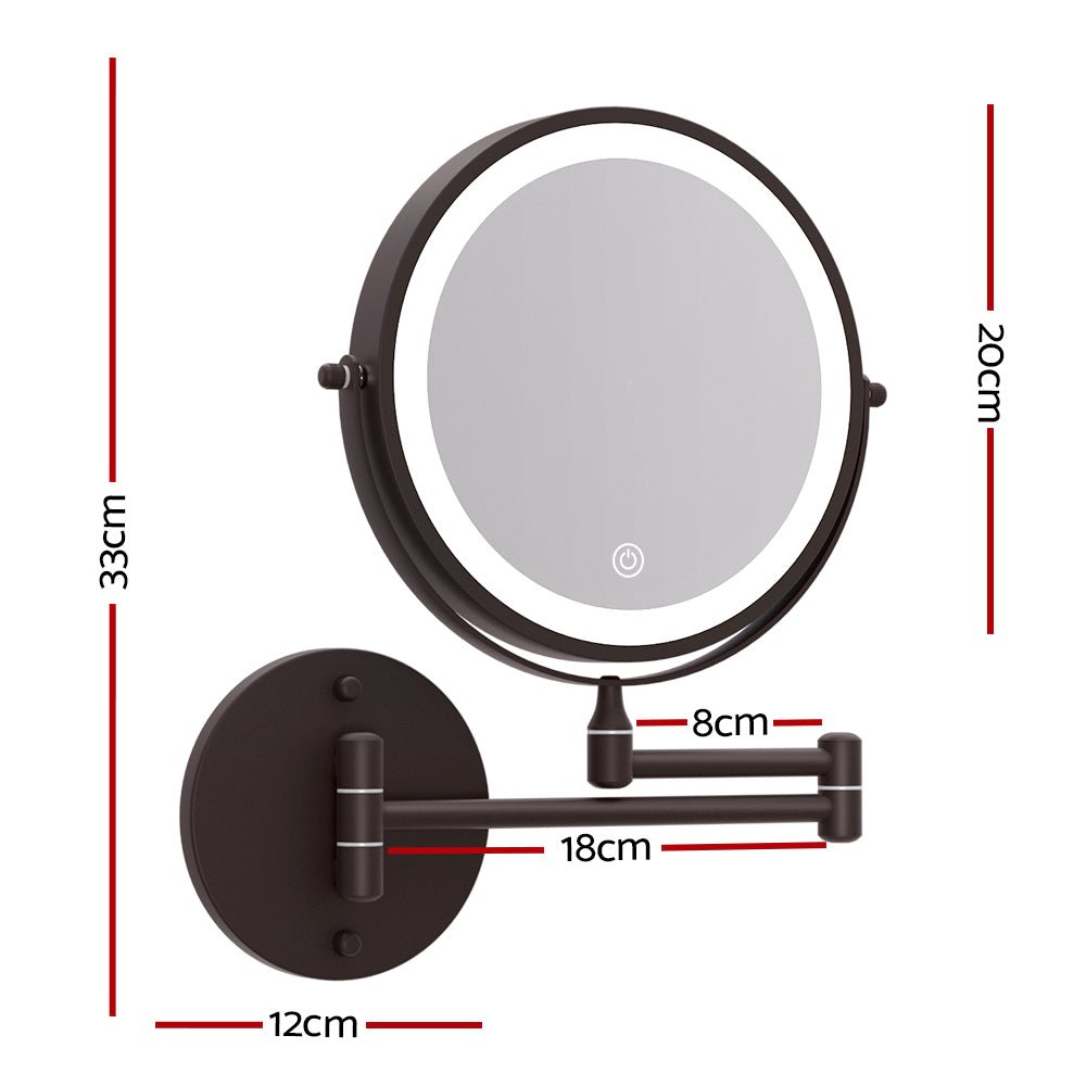 Extendable Makeup Mirror 10X Magnifying Double-Sided Bathroom Mirror BR - Health & Beauty > Makeup Mirrors - Rivercity House & Home Co. (ABN 18 642 972 209) - Affordable Modern Furniture Australia