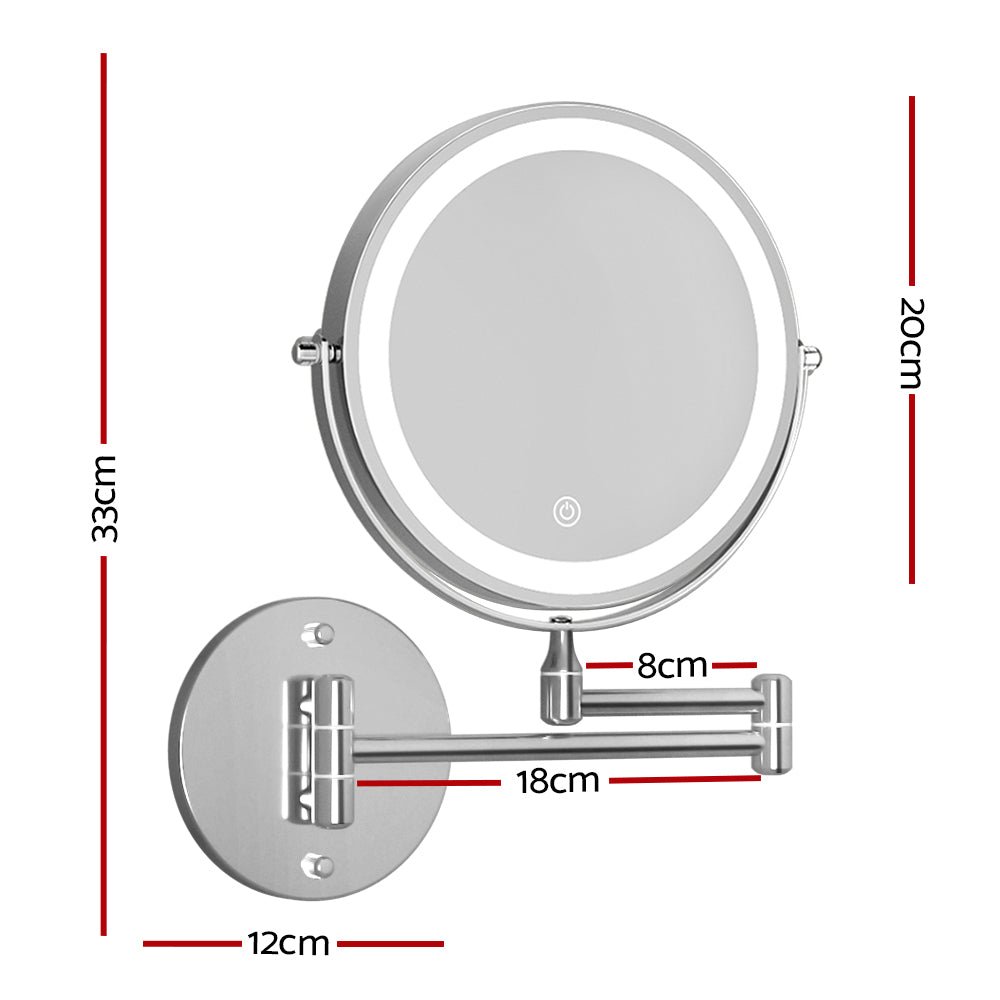 Extendable Makeup Mirror 10X Magnifying Double-Sided Bathroom Mirror - Health & Beauty > Makeup Mirrors - Rivercity House & Home Co. (ABN 18 642 972 209) - Affordable Modern Furniture Australia
